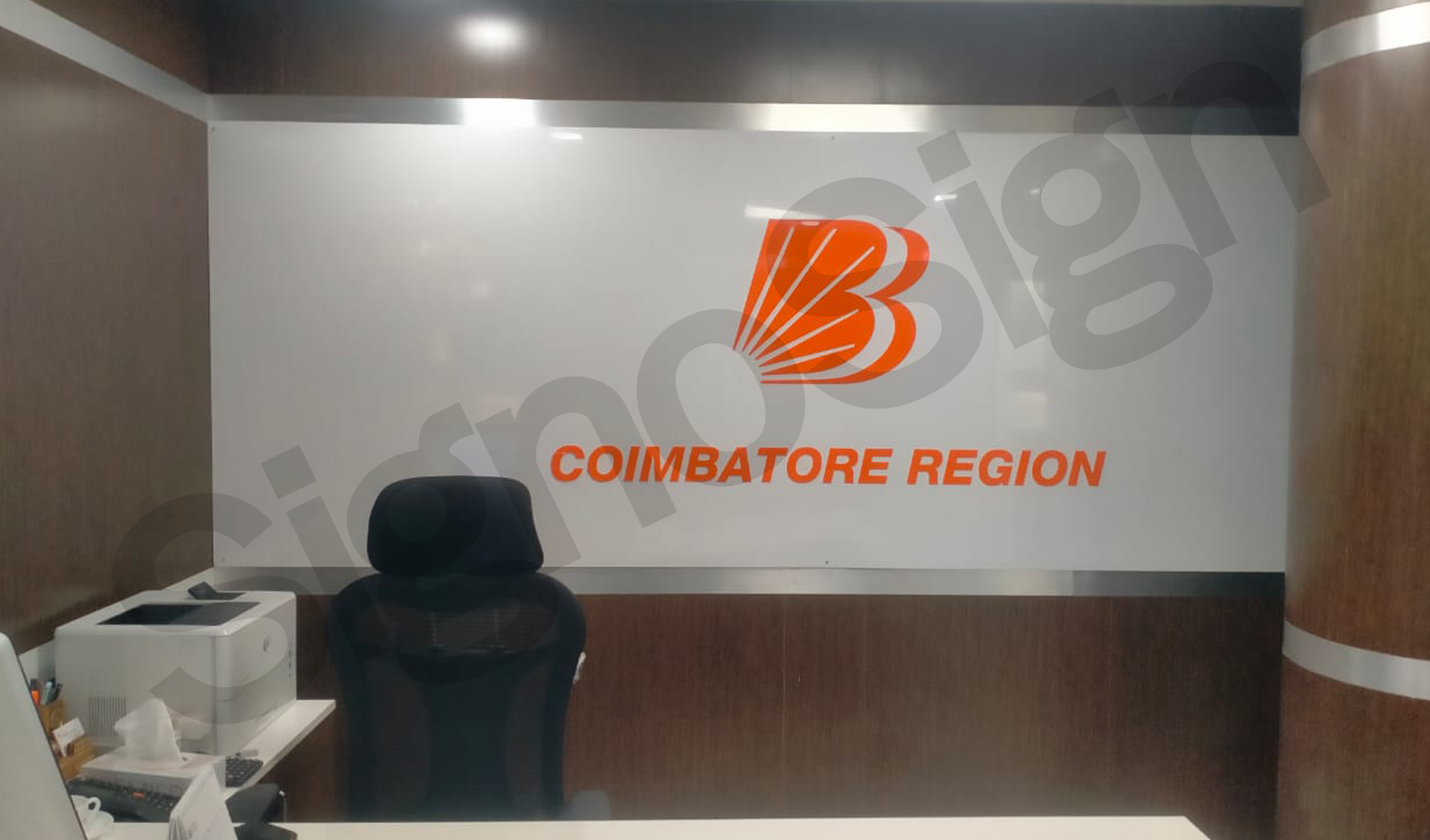 Back Drop ACP with Acrylic Letter