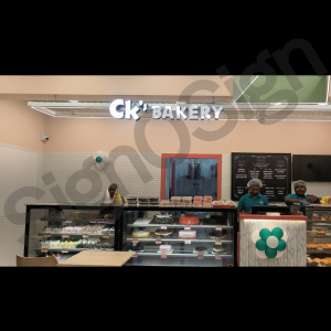 Acrylic Sign Boards in Bakery